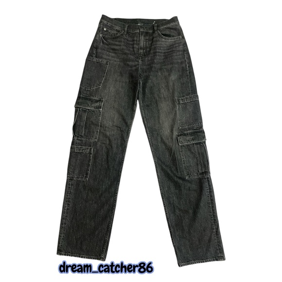 American Eagle Outfitters Denim - American Eagle Outfitters women’s Black Cargo Jeans Sz 8 Extra Long